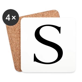 s - Untersetzer (4er-Set) - Weiß - Vorne