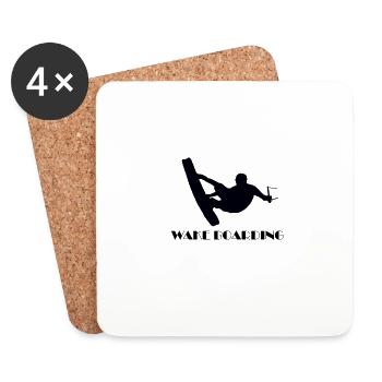 Wakeboarding - Coasters (set of 4) - white - Front
