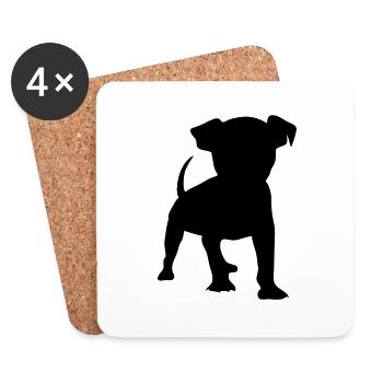 chihuahua - Dessous de verre (lot de 4) - blanc - Devant