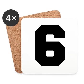 6 - Untersetzer (4er-Set) - Weiß - Vorne