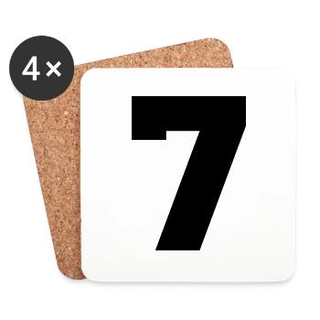 7 - Untersetzer (4er-Set) - Weiß - Vorne