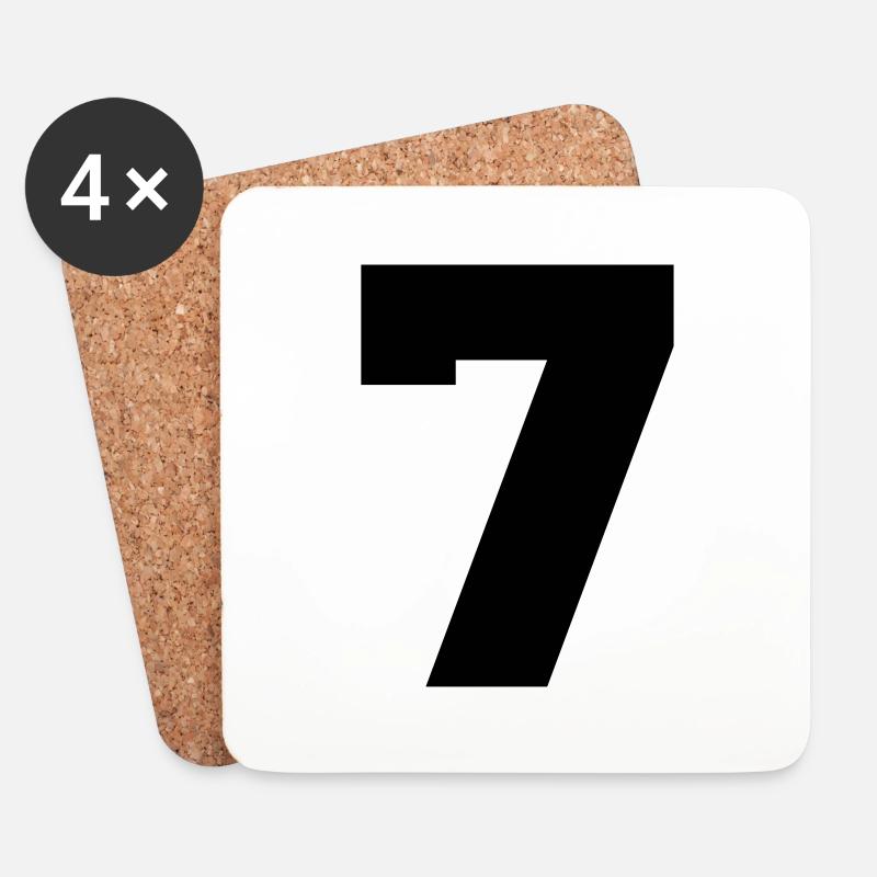 7 - Untersetzer (4er-Set) - Weiß