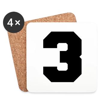 3 - Untersetzer (4er-Set) - Weiß - Vorne