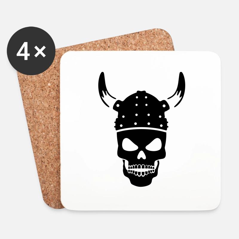 viking - Coasters (set of 4) - white