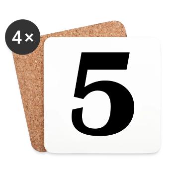 5 - Coasters (set of 4) - white - Front