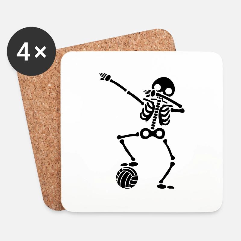 volleyball - Untersetzer (4er-Set) - Weiß