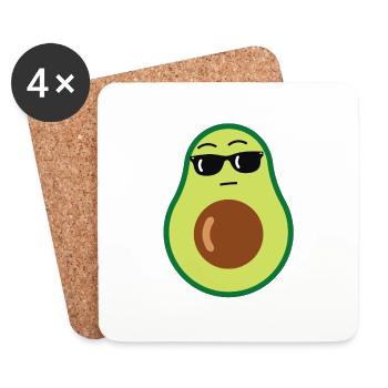 Avocado - Untersetzer (4er-Set) - Weiß - Vorne