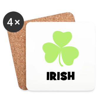 Ireland - Irish - Coasters (set of 4) - white - Front