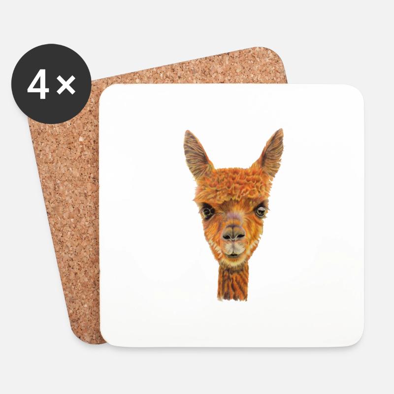 alpaca 1907354 - Untersetzer (4er-Set) - Weiß