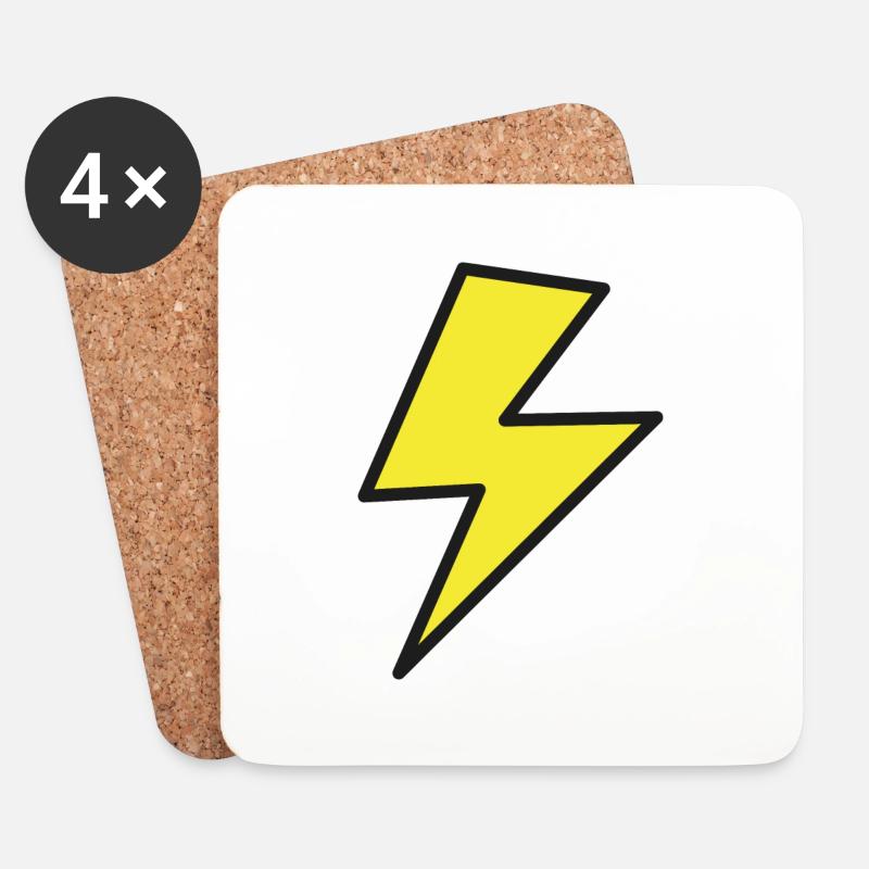Flash - Coasters (set of 4) - white