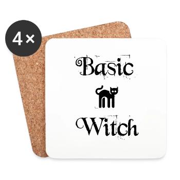 Basic Witch - Coasters (set of 4) - white - Front