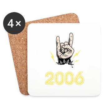 Legendär seit Jahrgang 2006 - Untersetzer (4er-Set) - Weiß - Vorne