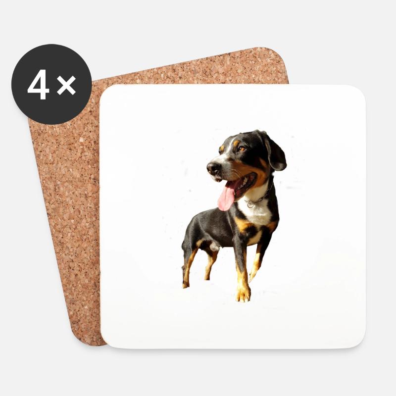 Der süße Hund - Untersetzer (4er-Set) - Weiß