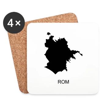 Rom - Untersetzer (4er-Set) - Weiß - Vorne