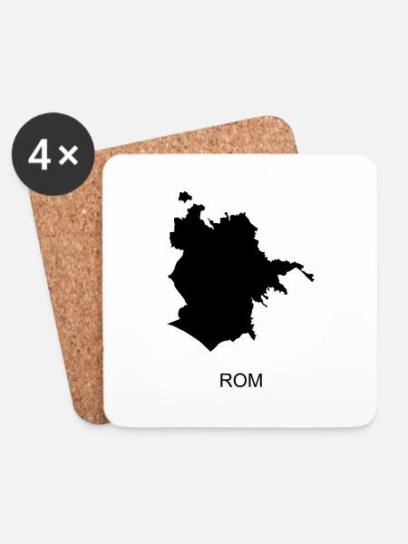 Rom - Untersetzer (4er-Set) - Weiß