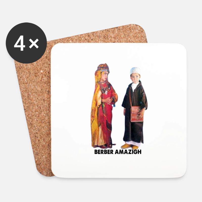 Amazigh, Marokko - Untersetzer (4er-Set) - Weiß