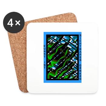 Design Art Bibi 6 - LIMITED - Dessous de verre (lot de 4) - blanc - Devant