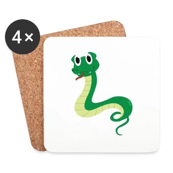 line - Coasters (set of 4) - white - Front