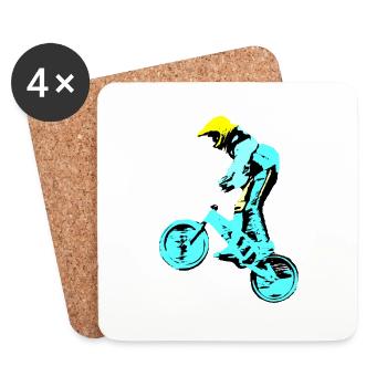 bmx - Dessous de verre (lot de 4) - blanc - Devant