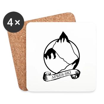 Apres Ski - Coasters (set of 4) - white - Front