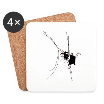 Hildelein, Aerialsilks - Coasters (set of 4) - white - Front