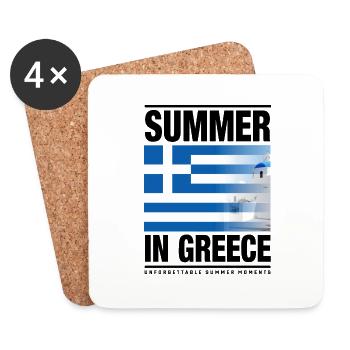 Summer in Greece 2 - Untersetzer (4er-Set) - Weiß - Vorne