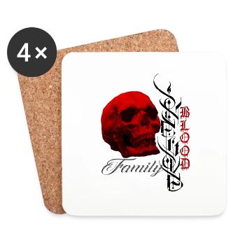 Blood Family One Love - Coasters (set of 4) - white - Front