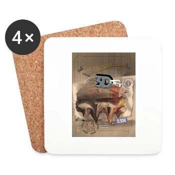 sandwich - Dessous de verre (lot de 4) - blanc - Devant