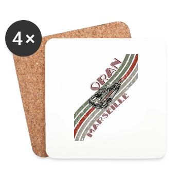 Oran Marseille - Coasters (set of 4) - white - Front