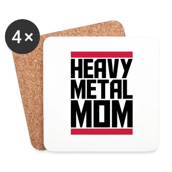 Beam Heavy Metal Mom - Coasters (set of 4) - white - Front