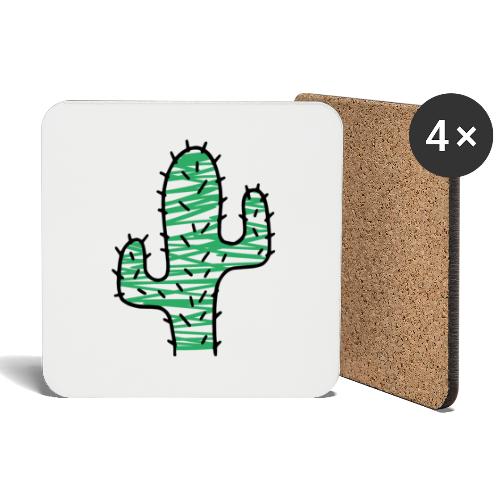 Kaktus sehr stachelig - Untersetzer (4er-Set)