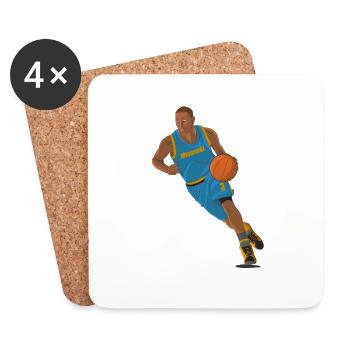 Basketball - Dessous de verre (lot de 4) - blanc - Devant