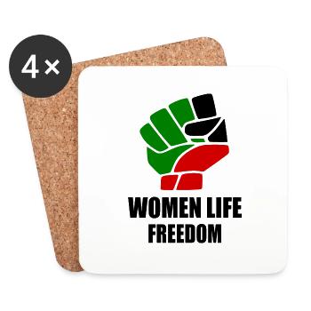 Women life freedom - Coasters (set of 4) - white - Front