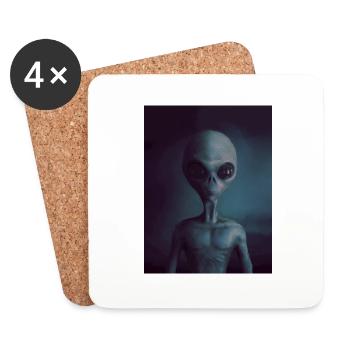 Alien - Coasters (set of 4) - white - Front