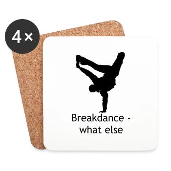 Breakdance - Untersetzer (4er-Set) - Weiß - Vorne