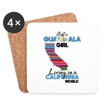 Guatemala Guatemalan Flag DNA I Gift - Coasters (set of 4) - white - Front