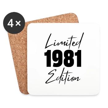 1981 Édition limitée - Dessous de verre (lot de 4) - blanc - Devant