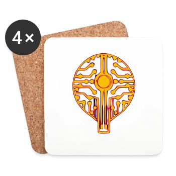 Nanochip - Coasters (set of 4) - white - Front
