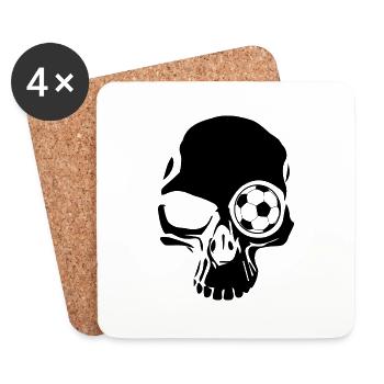 Fußball Football - Dessous de verre (lot de 4) - blanc - Devant