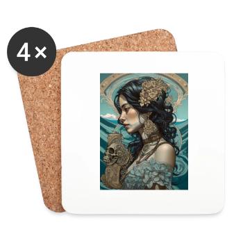 Ghotic Class - Coasters (set of 4) - white - Front