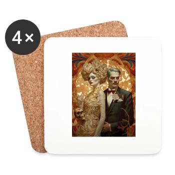 Ghotic Class - Coasters (set of 4) - white - Front
