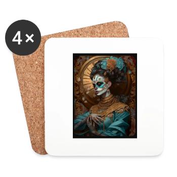 ghotic class - Dessous de verre (lot de 4) - blanc - Devant