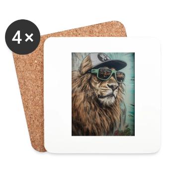 Animal Style - Coasters (set of 4) - white - Front