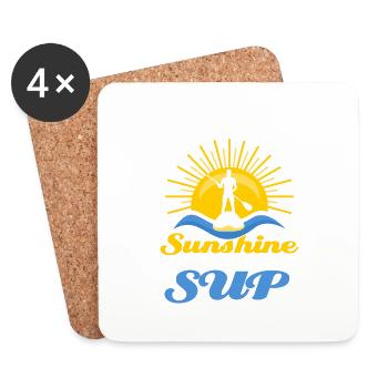 All I Need Is Sunshine And My SUP Stand Up Paddlin - Coasters (set of 4) - white - Front