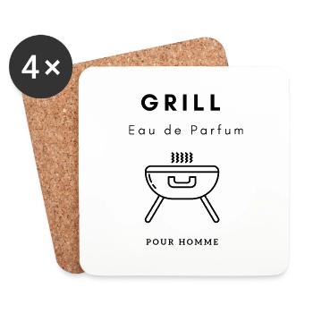 Grill - Eau de Parfum pour Homme - Untersetzer (4er-Set) - Weiß - Vorne