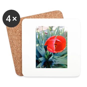 Mein Design - Untersetzer (4er-Set) - Weiß - Vorne
