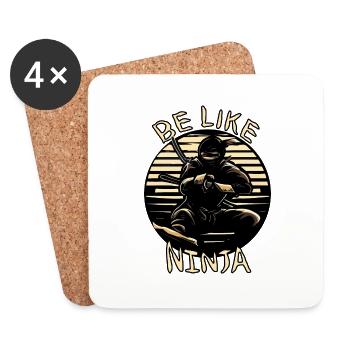 NINJAS - Untersetzer (4er-Set) - Weiß - Vorne