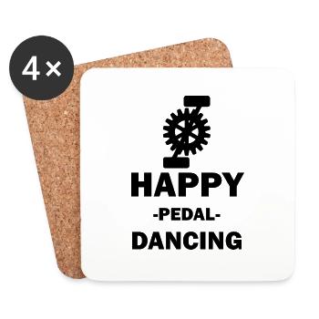 Dancing Dance Music - Coasters (set of 4) - white - Front