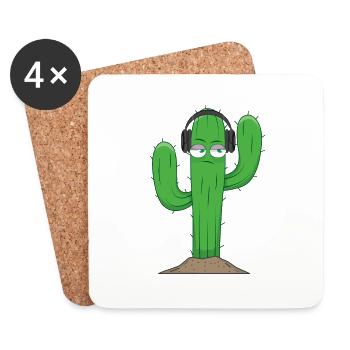 CDMO Cactus - Untersetzer (4er-Set) - Weiß - Vorne