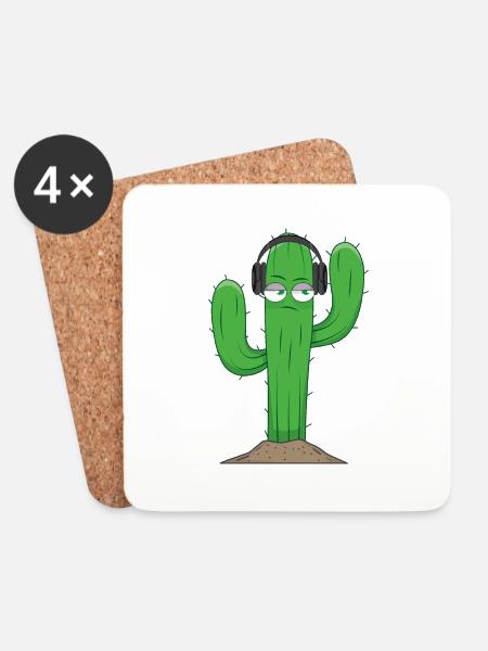 CDMO Cactus - Untersetzer (4er-Set) - Weiß